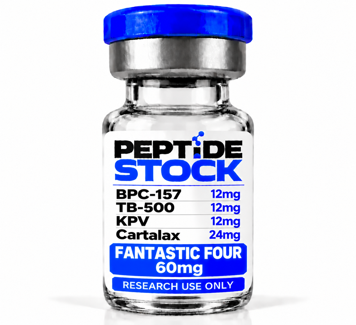 BPC-157 12mg + TB-500 12mg + KPV 12mg + Cartalax 24mg [60mg]