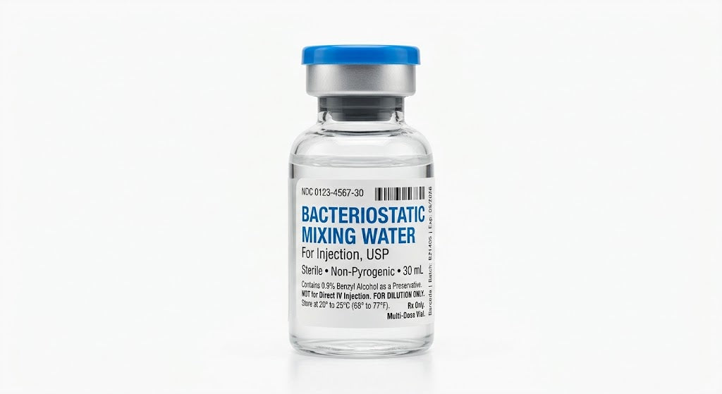 Bacteriostatic Mixing Water